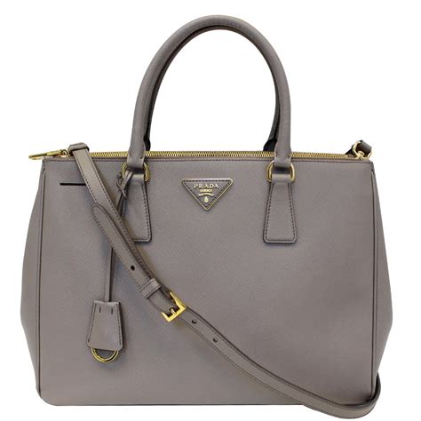 prada saffiano double zip bag